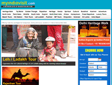 Tablet Screenshot of myindiavisit.com